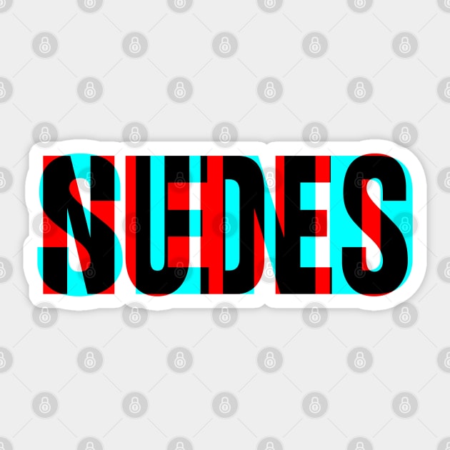 Send Nudes - Anaglyphic Sticker by GAz